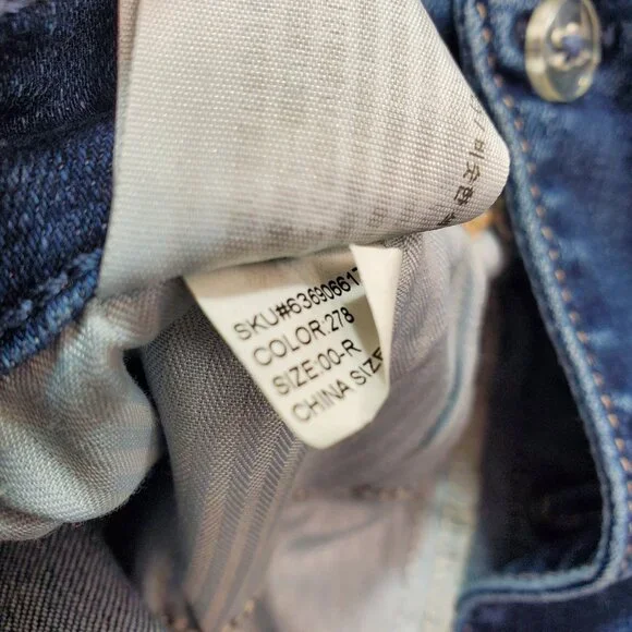 HOLLISTER Jeans Size 00R High Rise Crop Super Skinny Stretch 23x26 Lace Up 90s - Picture 10 of 12